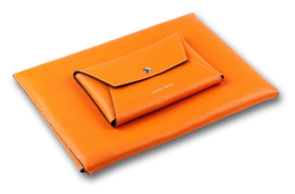 Macbook Tasche PREMIUM LEDER SOFT GRAIN orange