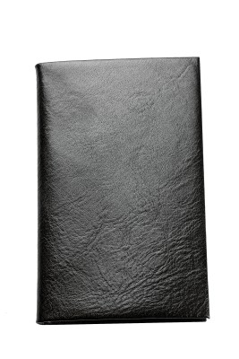 Pocket / Westentaschen Adressbuch (gebunden) PREMIUM LEDER VINTAGE schwarz