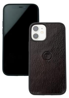 iPhone Case Silikon Schutzhülle in PREMIUM LEDER VINTAGE dunkelbraun