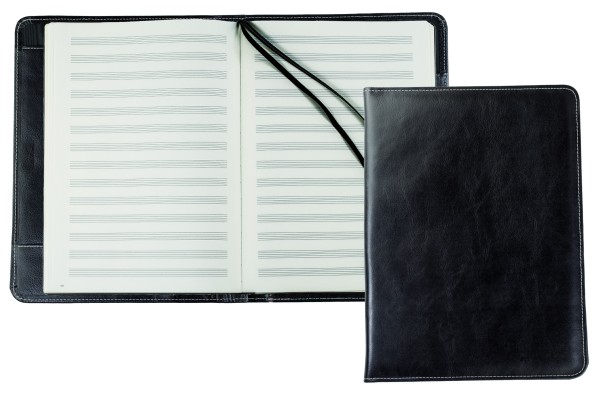 Notenbuch DIN A4+ (auswechselbar) PREMIUM LEDER VINTAGE schwarz
