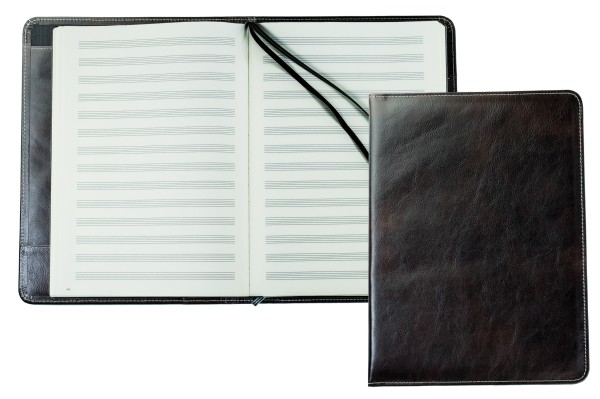 Notenbuch DIN A4+ (auswechselbar) PREMIUM LEDER VINTAGE marronebraun