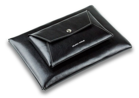 iPad Tasche PREMIUM LEDER VINTAGE schwarz