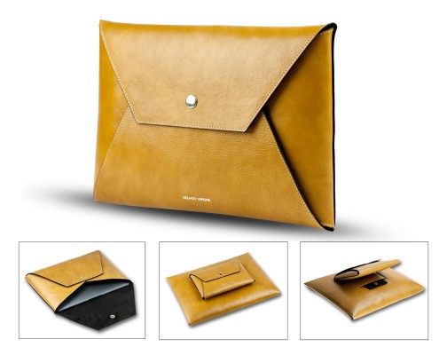 Macbook Tasche PREMIUM LEDER VINTAGE braun