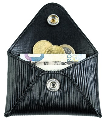 Night Out Wallet / Mini Börse / Kartenetui PREMIUM LEDER MANHATTAN PAGLIA schwarz