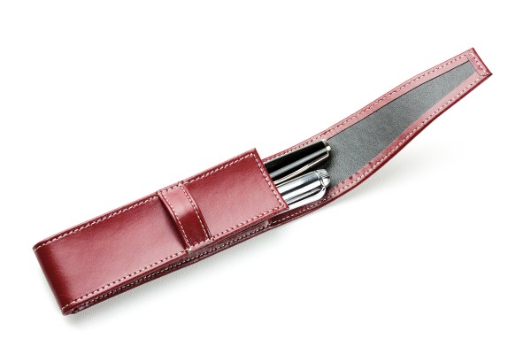 Schreibgeräteetui DUO CAMBRIDGE Top Grain Leder rot