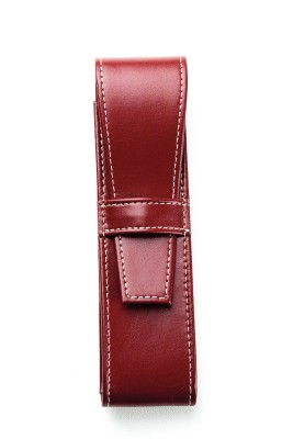 Schreibgeräteetui DUO CAMBRIDGE Top Grain Leder rot