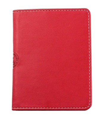 Notizblocketui DIN A7 ECO APPLE LEATHER Lederimitat rot