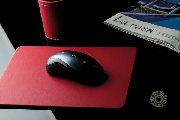 Mousepad ECO APPLE LEATHER Lederimitat rot