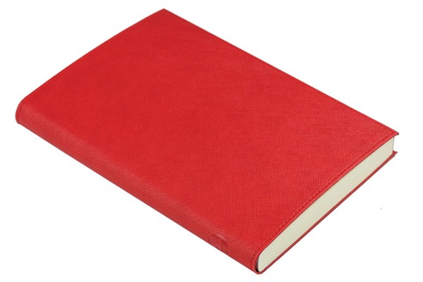 Notizbuch DIN A5 SAFFIANO Lederimitat rot