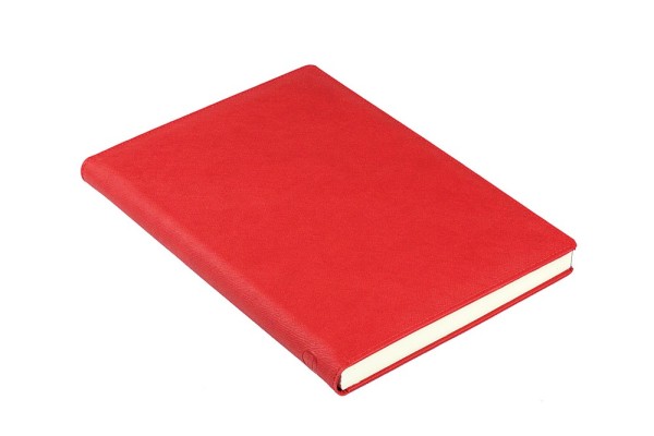 Notizbuch DIN A4 SAFFIANO Lederimitat rot