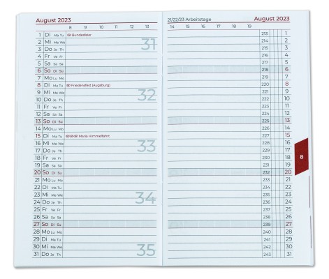 Ersatzkalender/ Taschenkalender geheftet 2024 und zusätzlich 2025