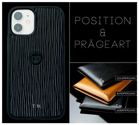 iPhone Case Silikon Schutzhülle in PREMIUM LEDER MANHATTAN Paglia schwarz