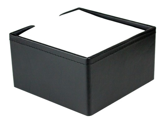 Zettelkasten PREMIUM LEDER BOXCALF schwarz (glatt)