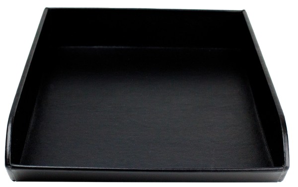 Briefablagekasten PREMIUM LEDER BOXCALF schwarz (glatt)