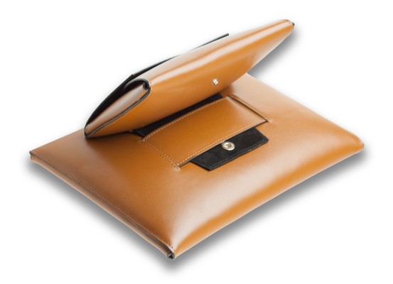 iPad Tasche PREMIUM LEDER BOXCALF braun