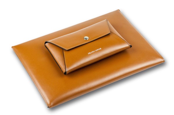 Macbook Tasche PREMIUM LEDER BOXCALF braun