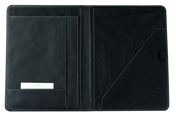 Notenbuch DIN A4+ (auswechselbar) PREMIUM LEDER SOFTGRAIN schwarz (genarbt)