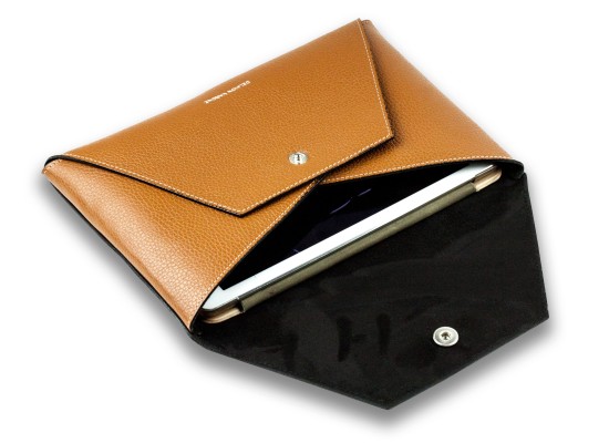 iPad Tasche PREMIUM LEDER SOFT GRAIN braun