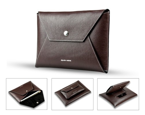 iPad Tasche PREMIUM LEDER SOFT GRAIN dunkelbraun