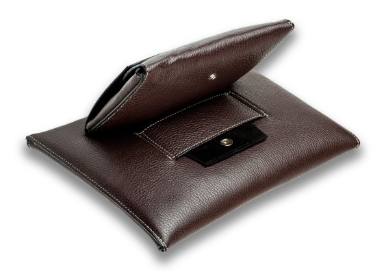 iPad Tasche PREMIUM LEDER SOFT GRAIN dunkelbraun