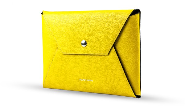 iPad Tasche PREMIUM LEDER SOFT GRAIN gelb