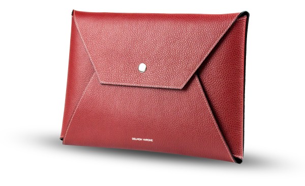 Macbook Tasche PREMIUM LEDER SOFT GRAIN rot