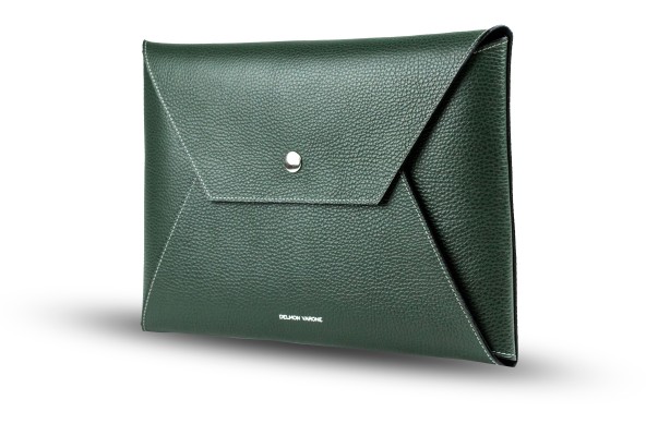 Macbook Tasche PREMIUM LEDER SOFT GRAIN grün