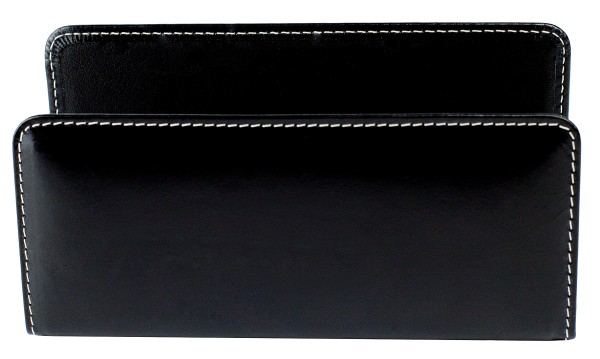 Briefständer PREMIUM LEDER VINTAGE schwarz