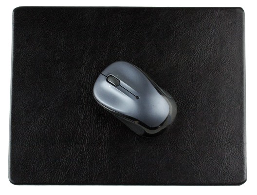 Mousepad PREMIUM LEDER VINTAGE Anilin schwarz