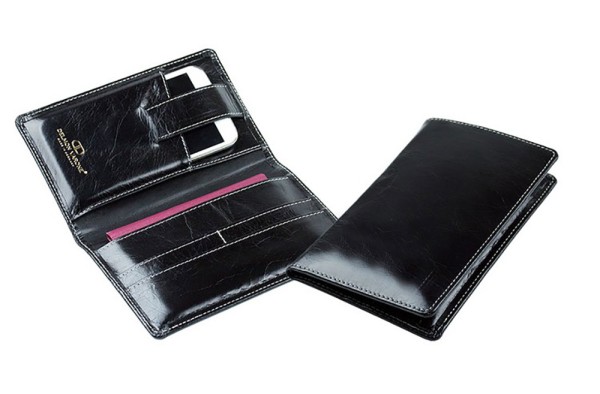 Phoneholder Reisebrieftasche PREMIUM LEDER VINTAGE schwarz