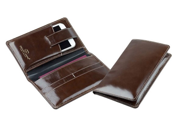 Phoneholder Reisebrieftasche PREMIUM LEDER VINTAGE marronebraun