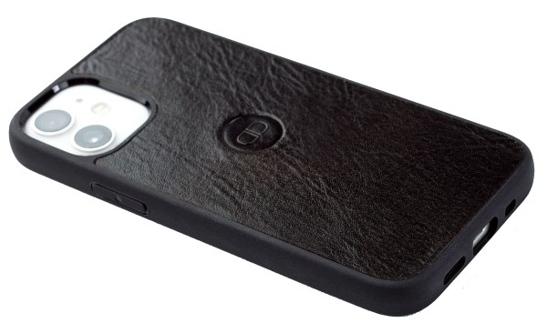 iPhone Case Silikon Schutzhülle in PREMIUM LEDER VINTAGE dunkelbraun