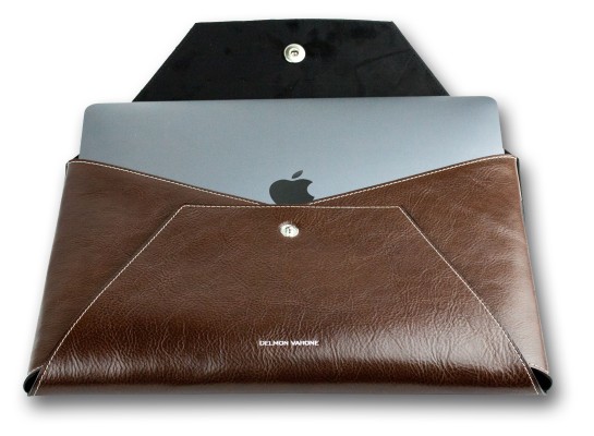 Macbook Tasche PREMIUM LEDER VINTAGE dunkelbraun