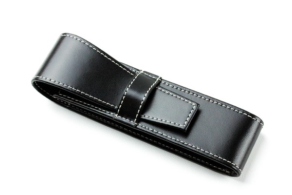 Schreibgeräteetui DUO CAMBRIDGE Top Grain Leder schwarz