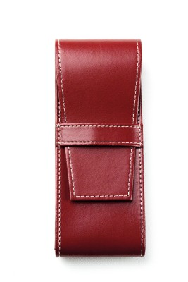 Schreibgeräteetui TRIO CAMBRIDGE Top Grain Leder rot