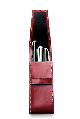 Schreibgeräteetui TRIO CAMBRIDGE Top Grain Leder rot