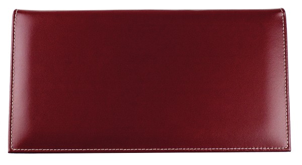 Ablagekasten mit Deckel CAMBRIDGE Top Grain Rindspaltleder rot