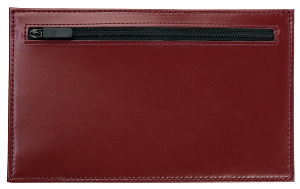 Travel Slim Wallet in CAMBRIDGE Top Grain Rindspaltleder rot