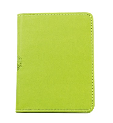 Notizblocketui DIN A7 ECO APPLE LEATHER Lederimitat grün