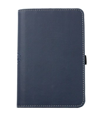 Pocket Notizbuch Lederimitat ECO APPLE LEATHER dunkelblau