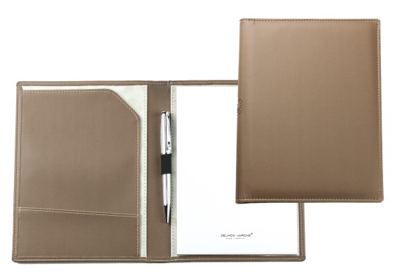 Schreibmappe DIN A5 ECO APPLE LEATHER Lederimitat braun