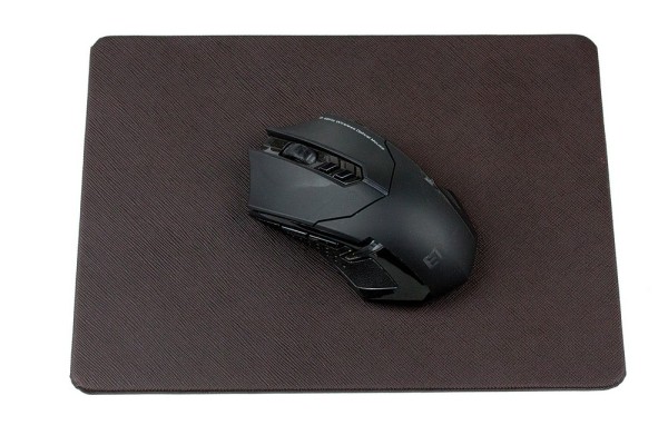 Mousepad SAFFIANO Lederimitat dunkelbraun