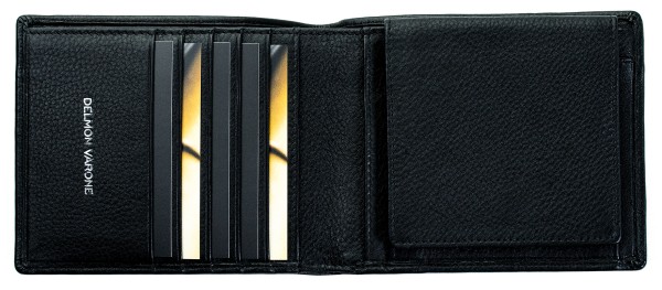 Design Herren Geldbörse mit RFID Schutz in NAPPALINO SOFT schwarz