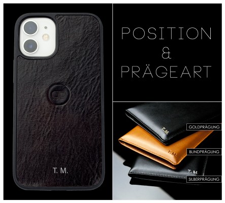 iPhone Case Silikon Schutzhülle in PREMIUM LEDER VINTAGE dunkelbraun